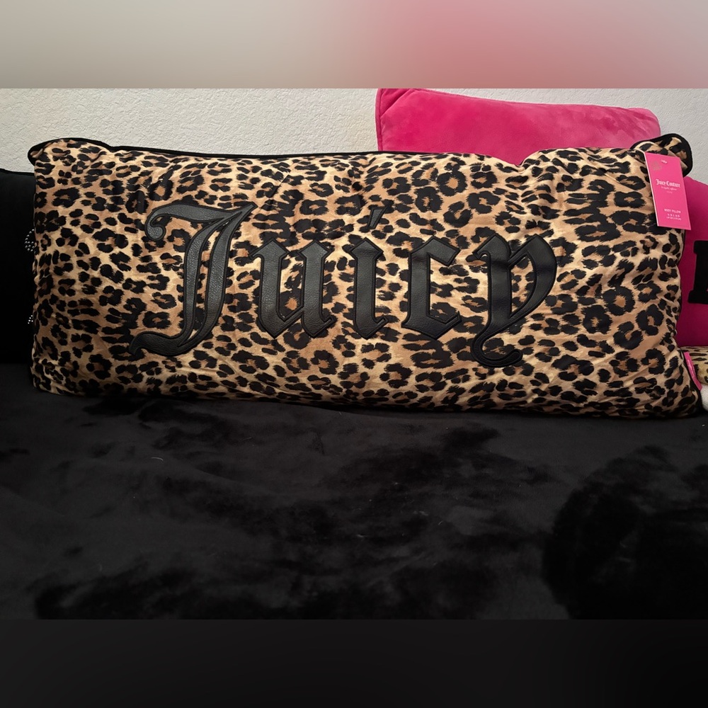 Juicy Couture Leopard Print Accent Pillow